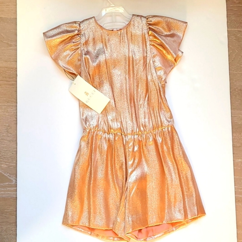 GUCCI Rose Gold kids romper/jumpsuit